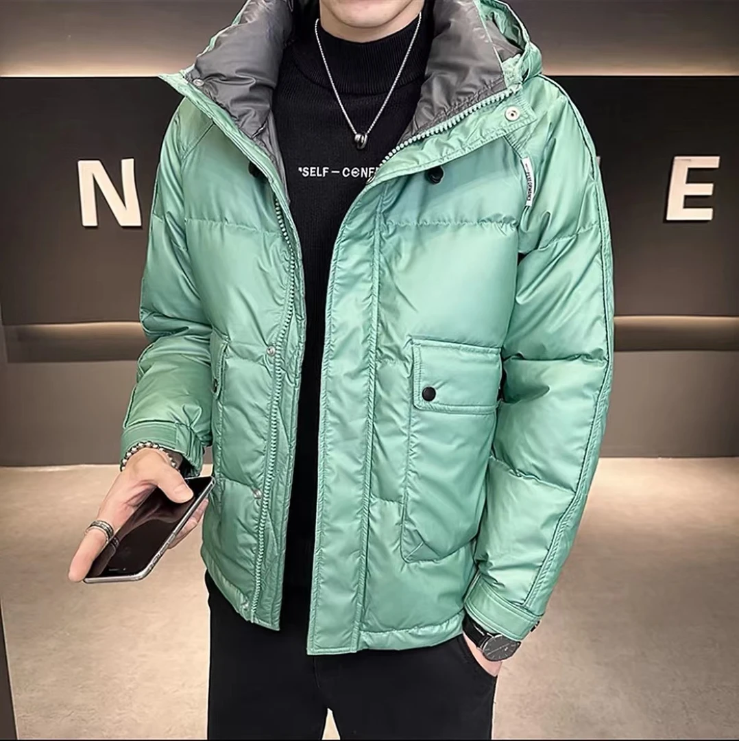 【免洗三防】新款羽绒服男冬季保暖百搭外套加厚御寒连帽-H-106