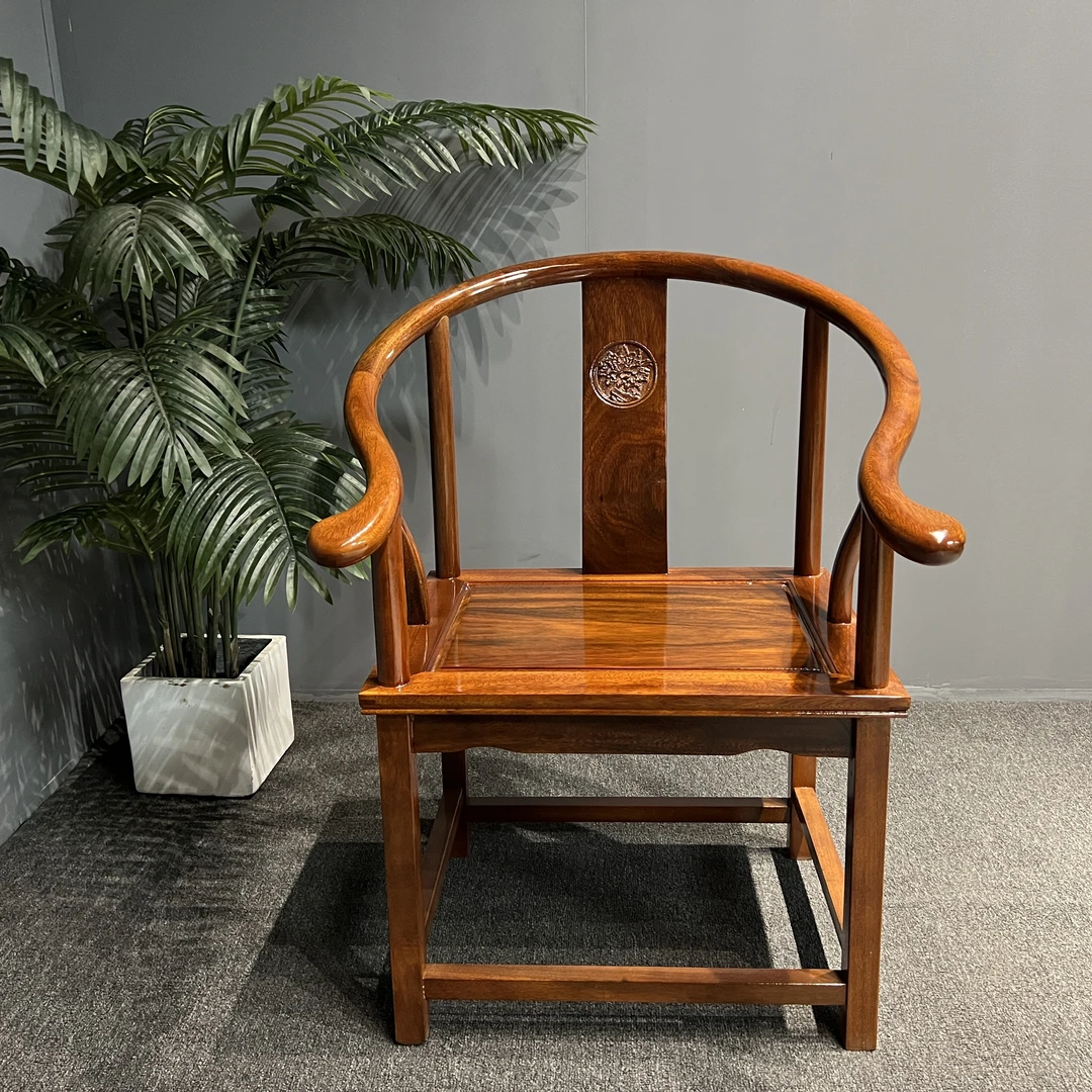 绿心檀 实木 大圈椅 榫卯结构（不包邮）