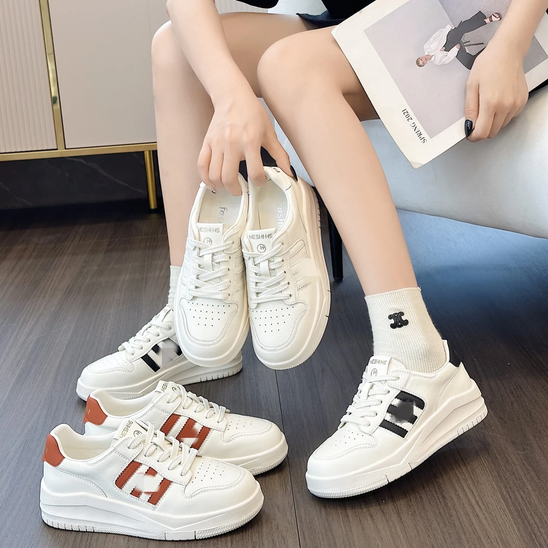 【思思推荐】—‘矿泉水’小白鞋舒适百搭时尚板鞋夏季韩版ins圆头厚底