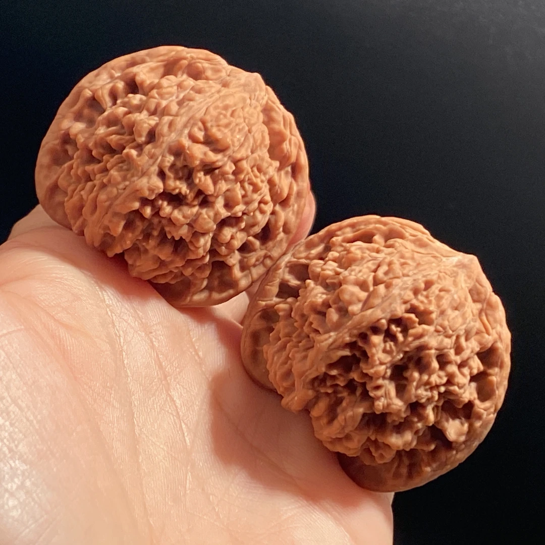 421和尚头~文玩核桃把玩核桃麻核桃