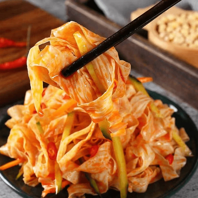 天承豆皮丝大豆素肉豆制品大豆蛋白炒菜凉菜配菜地方特色美食TWC