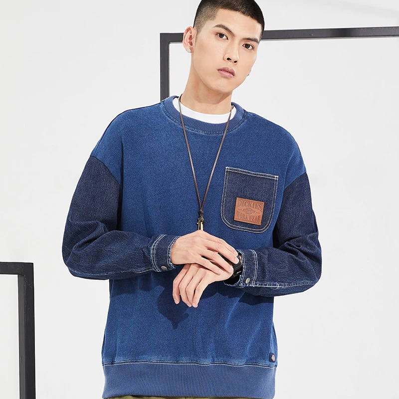 Dickies毛圈布料拼接卫衣 DK010123