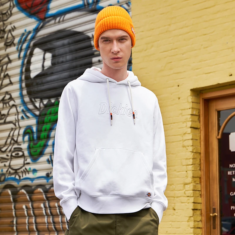 Dickies《大田田》专属logo简约潮流抓绒连帽卫衣男女同款 DK009472