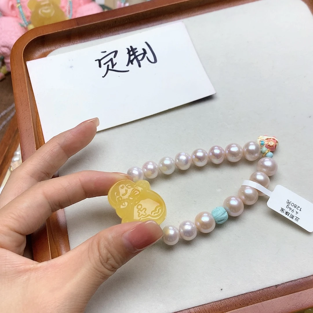 蜜蜡手链未镶嵌阿****蜜蜡手链