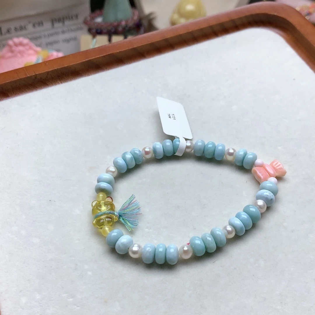针钠钙石（海纹石）手链未镶嵌