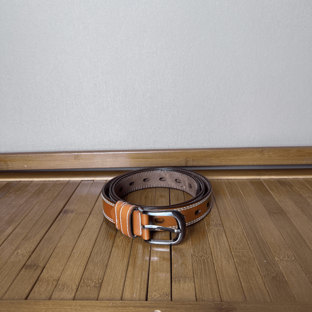 瑜唐  头层牛皮植鞣牛皮女士复古经典休闲百搭真皮腰带皮带  A3