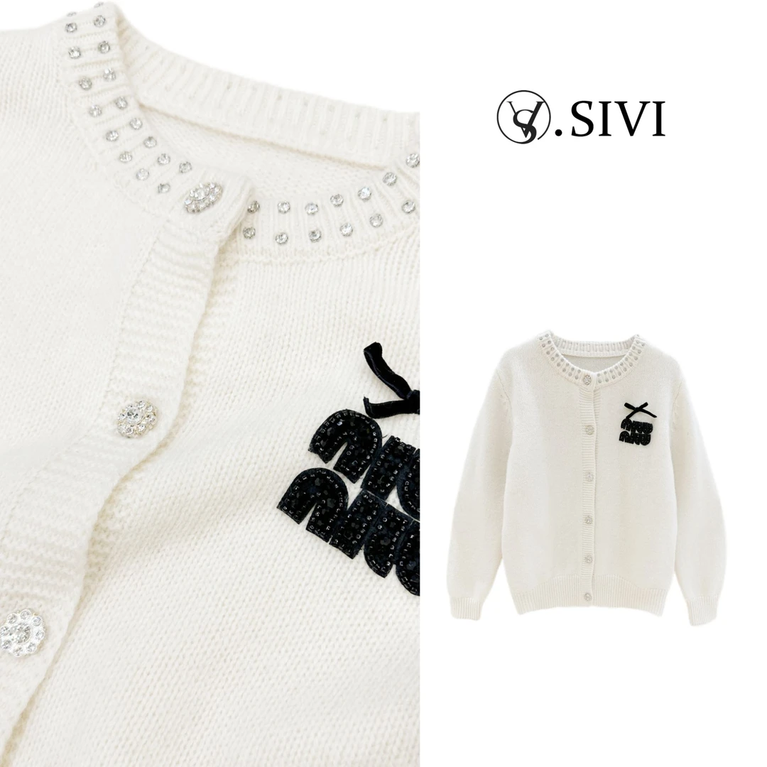 熙薇冬季新款气质毛衣上衣冬季新款圆领毛衣外套F7419