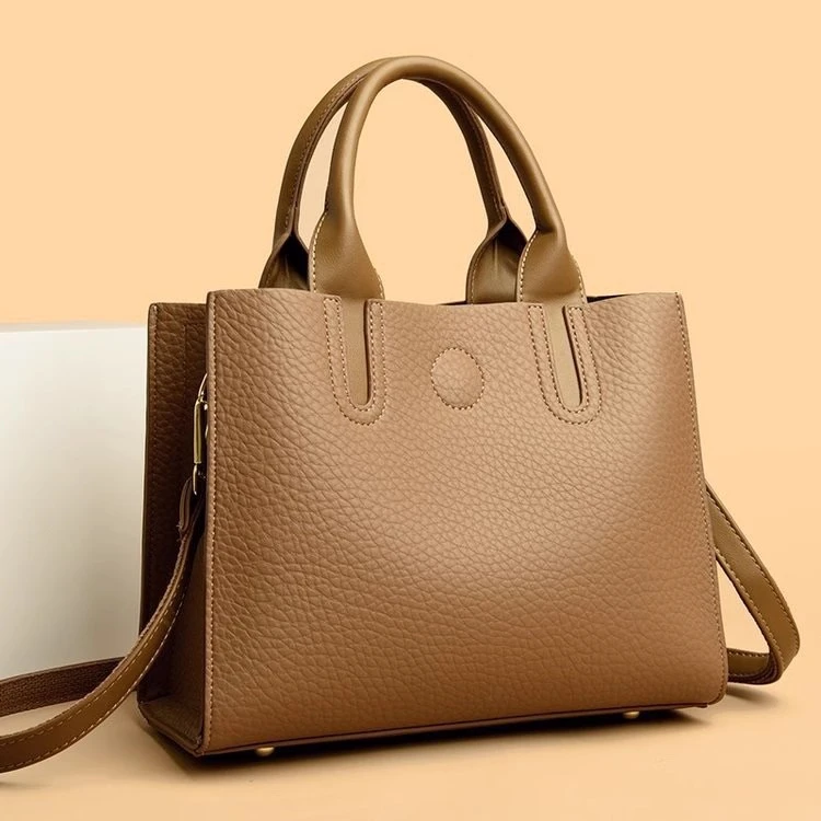 高档正品真皮女包新款中年妈妈包软皮大容量大气手提单肩斜挎包