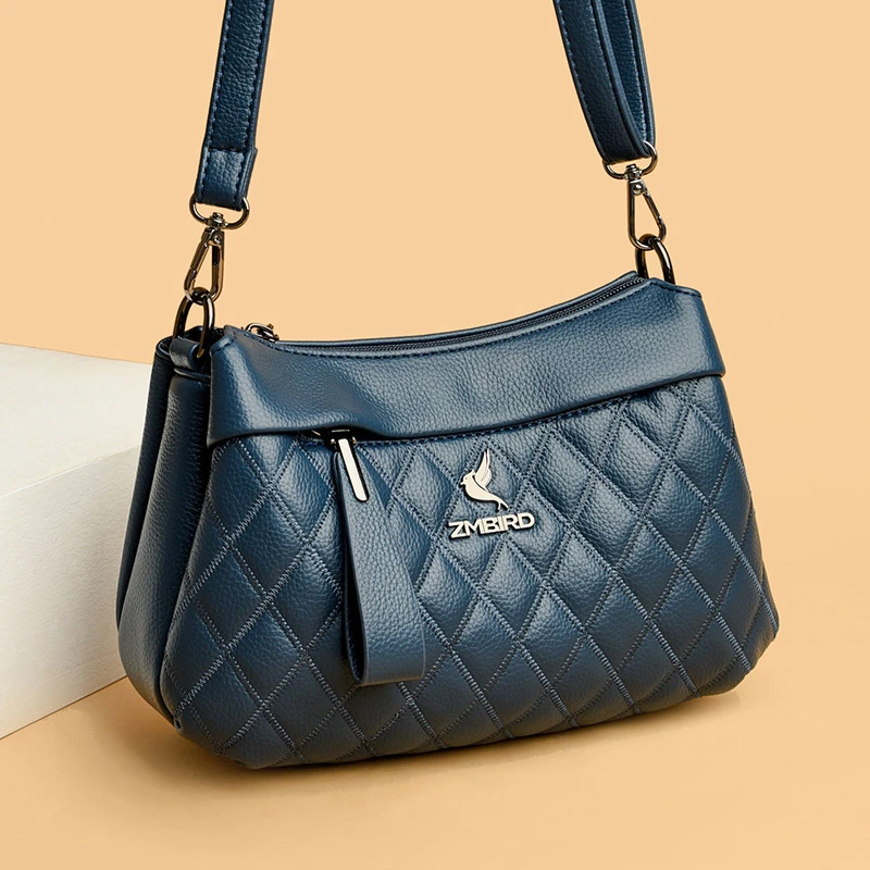 真皮女包包时尚新款时尚百搭中年妈妈包婆婆大容量软皮单肩斜挎包