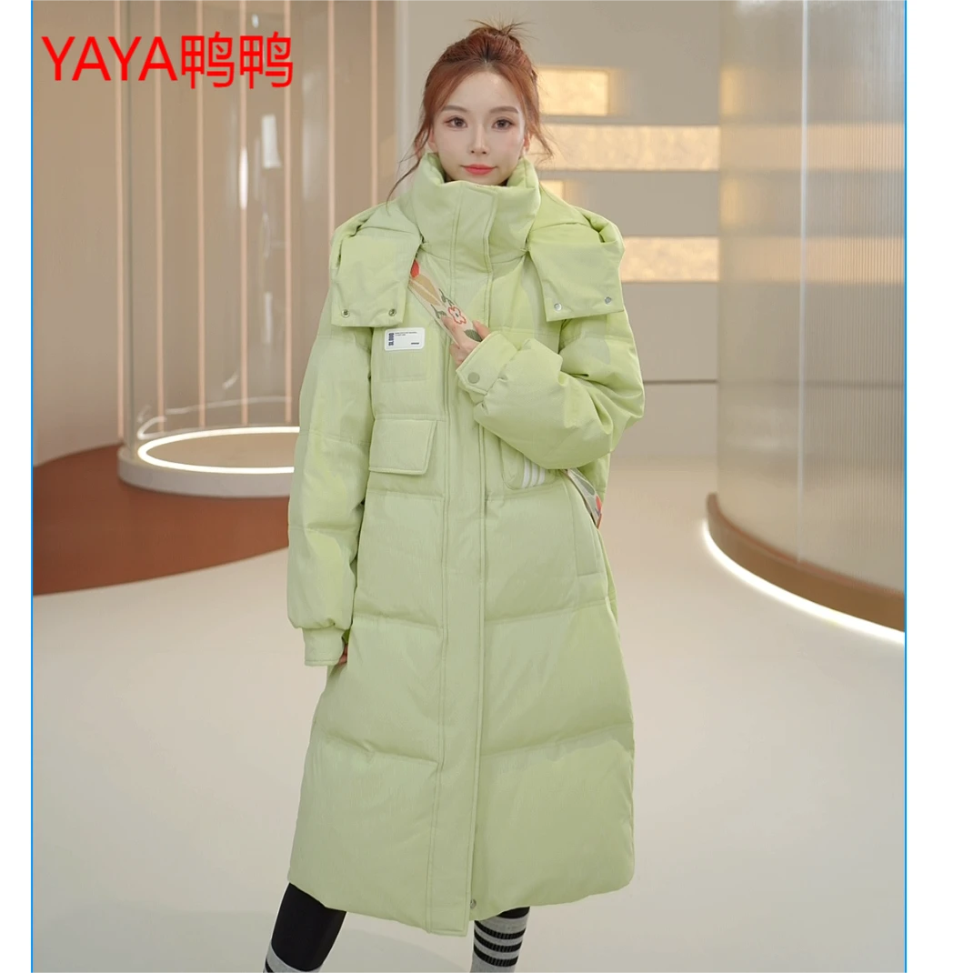 YAYA/鸭鸭中长款加厚冬季时尚休闲百搭女士秋冬连帽YE3B620363W