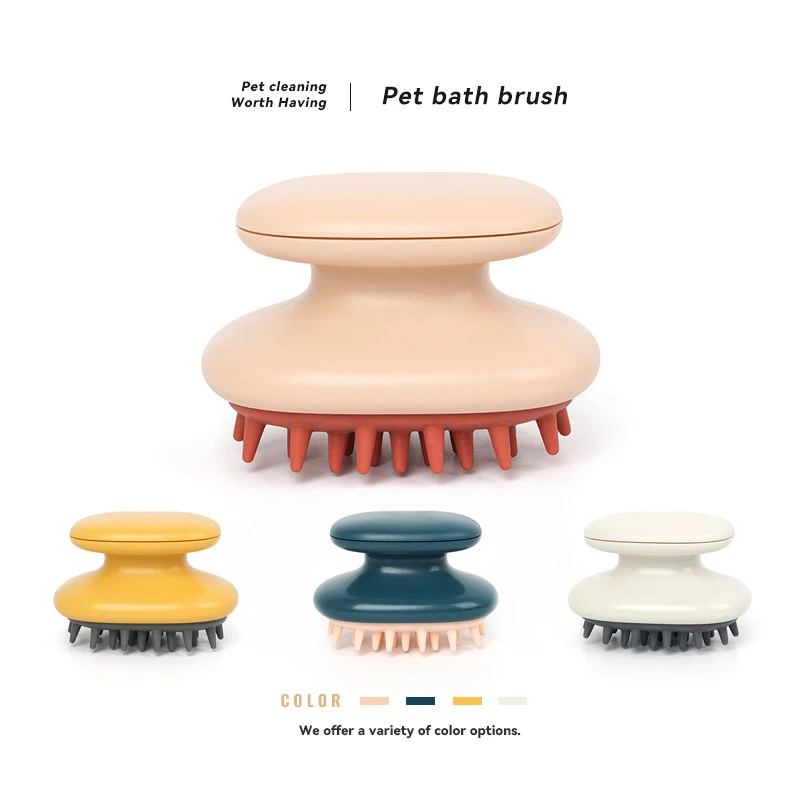 硅胶洗澡刷狗狗美容猫咪洗澡按摩梳宠物水润按摩梳用品
