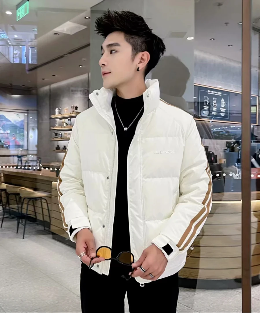 8616#冬季男士短款加厚保暖羽服外套