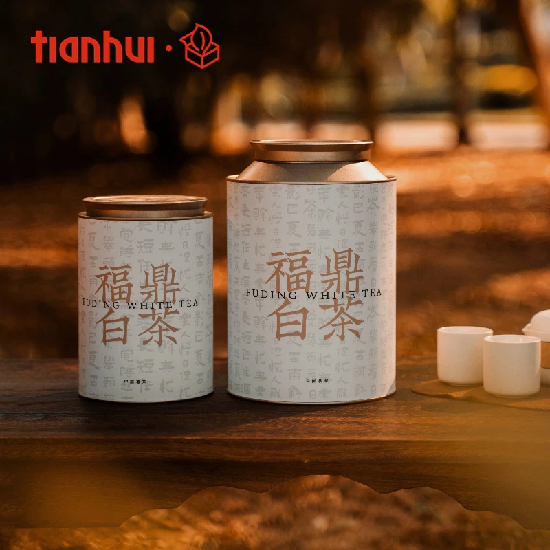 天汇包装福鼎白茶茶叶罐半斤装密封罐大容量纸罐寿眉茶叶空罐定制