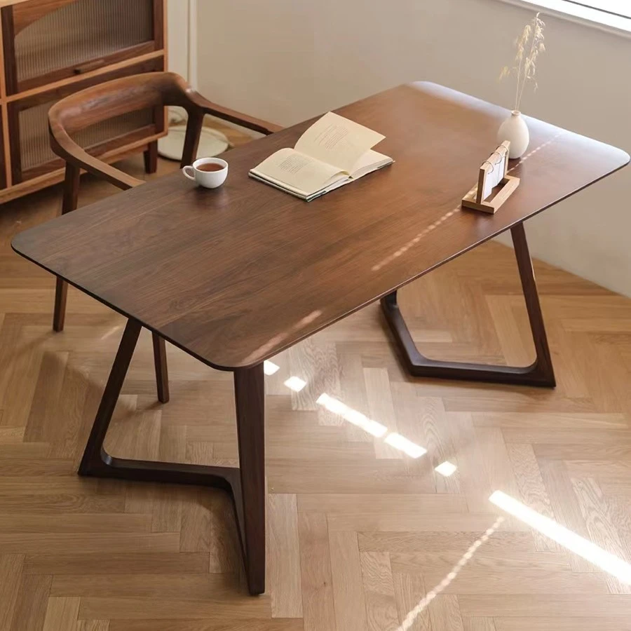 实木餐桌学习桌白橡木小户型家用风餐桌原木桌子日式简约清仓处理