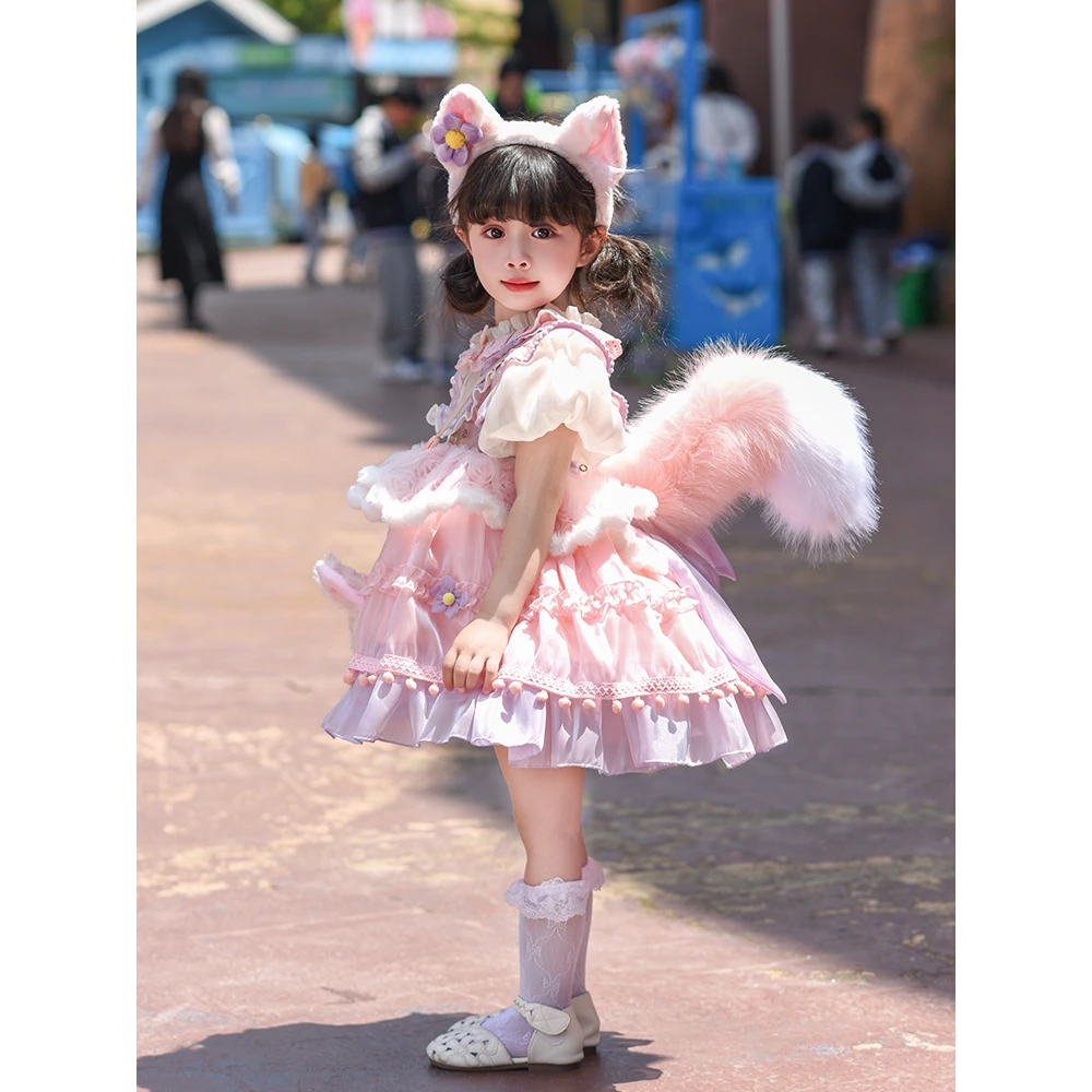 巴拉【商场同款】清仓品牌折扣童装新款女童夏季玲娜贝儿生日连衣