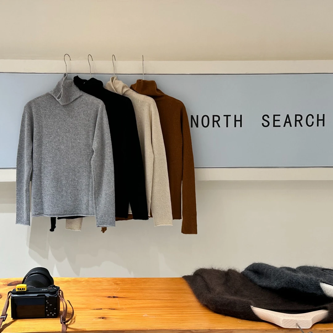 【奶油云朵衫】堆堆领舒适山羊绒毛衣纯色秋冬保暖修身百搭时尚高领