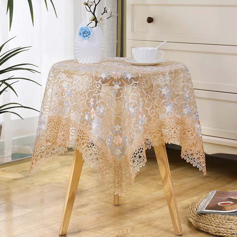 【85*85】星罗玫瑰餐桌茶几布简约电视盖布桌布