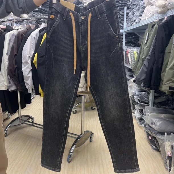 2005秋冬男士时尚松紧腰休闲小脚牛仔裤23312005