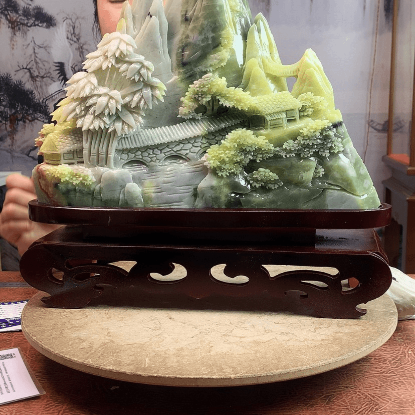 【闪购商品】蛇纹石玉摆件未镶嵌用****1