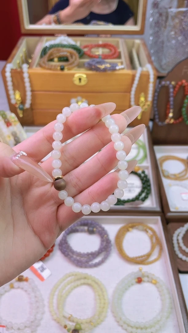 【闪购商品】和田玉手串未镶嵌白玉串