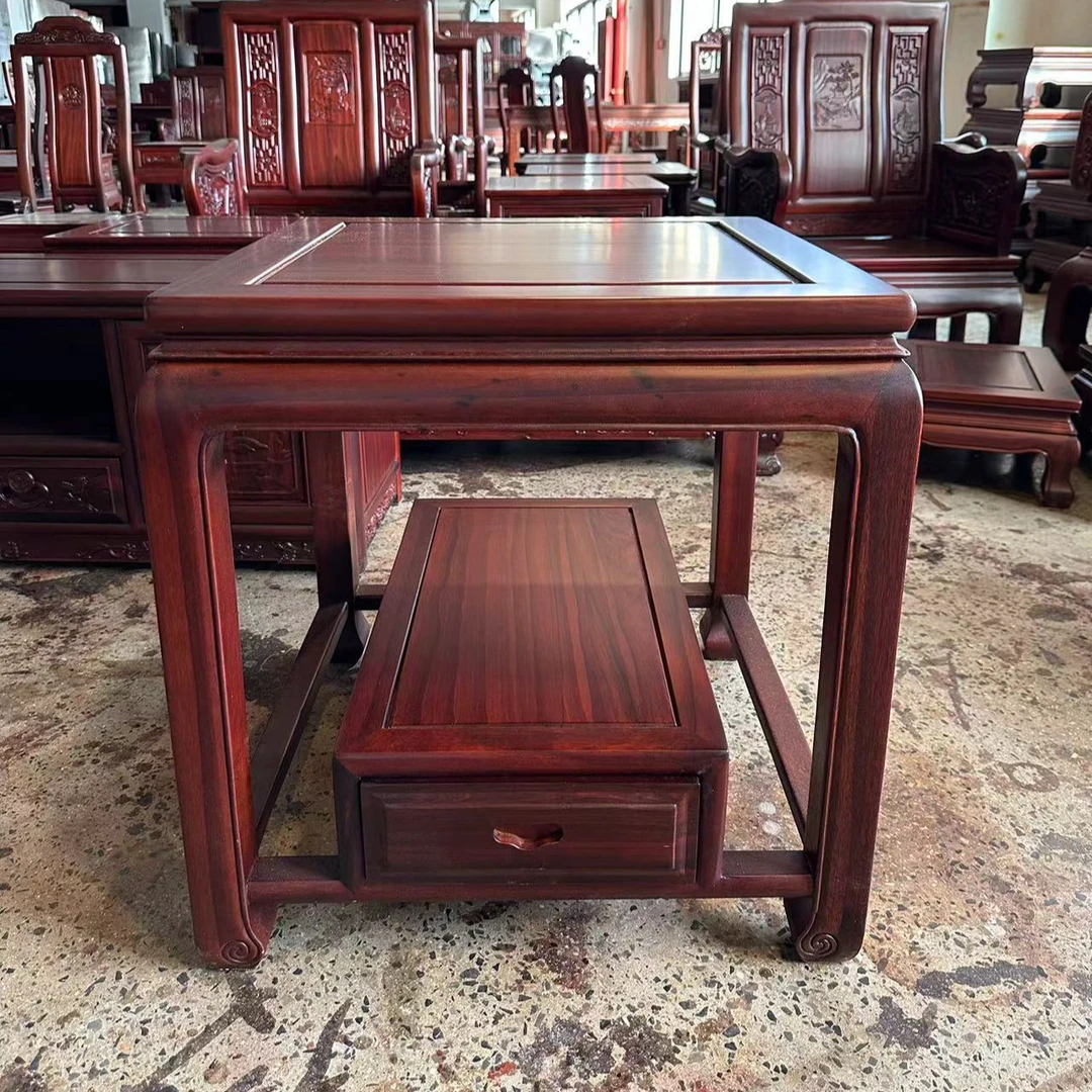 南美酸枝鼠您有钱方桌新中式客厅家用禅意古典办公茶方几简约