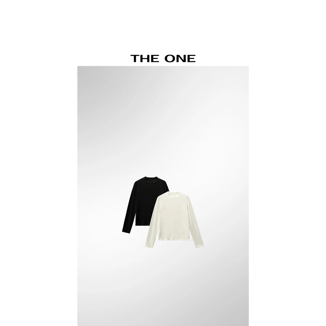 【AZE JIA】麻薯打底衫 绵羊毛软糯圆领打底衫 XM41031T4