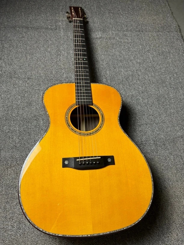 om桶马枚手工全单吉他