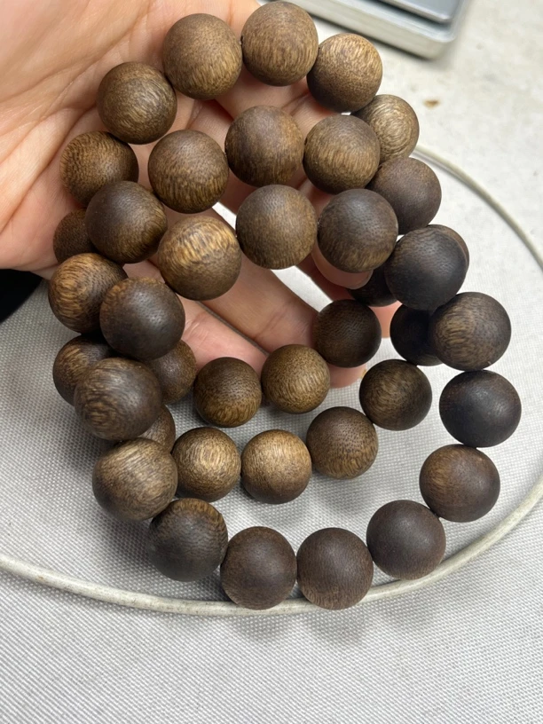 奇楠沉香圆珠单圈卡16-23克多样性发一条