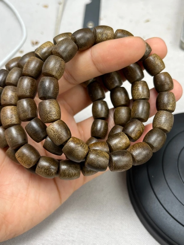 星洲系西马沉香鼓珠单圈卡11-16克多样性发一条