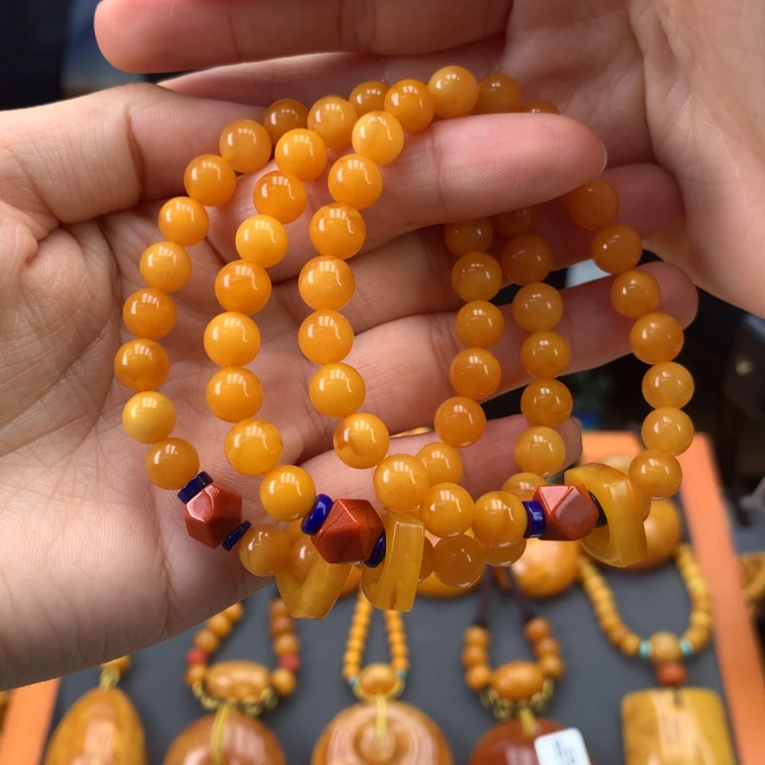 【闪购商品】蜜蜡手串未镶嵌多样性发一个