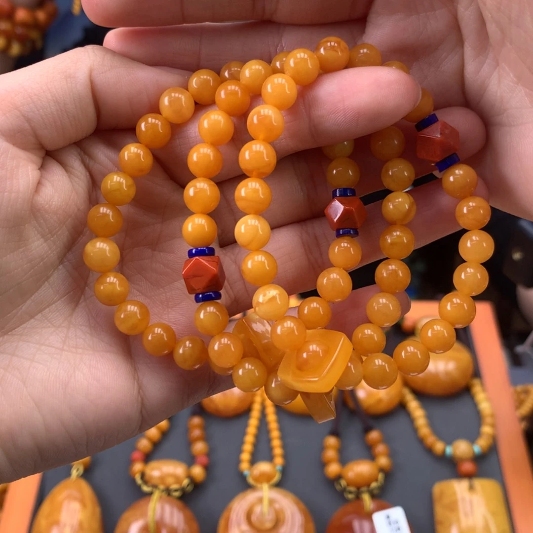 【闪购商品】蜜蜡手串未镶嵌多样性发一个