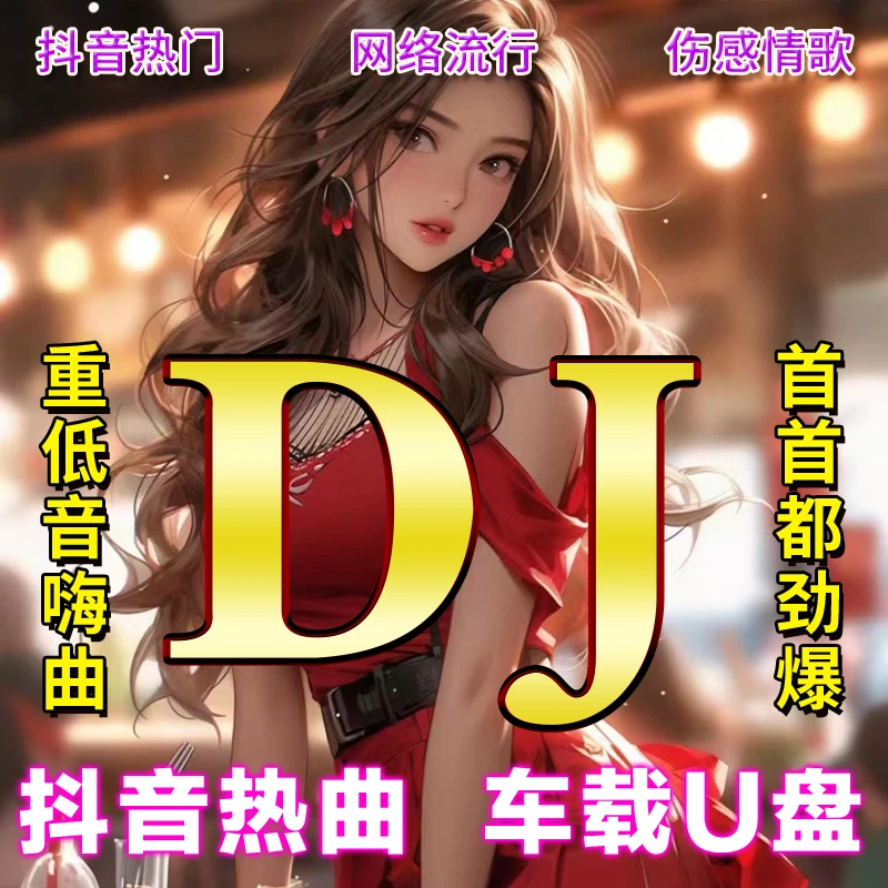 2024抖音热歌DJ车载u盘音乐网红流行伤感dj劲爆舞曲无损高品质MP3