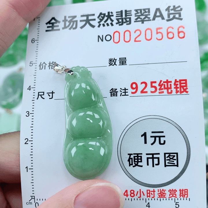 翡翠颈饰银S925镶嵌翡翠