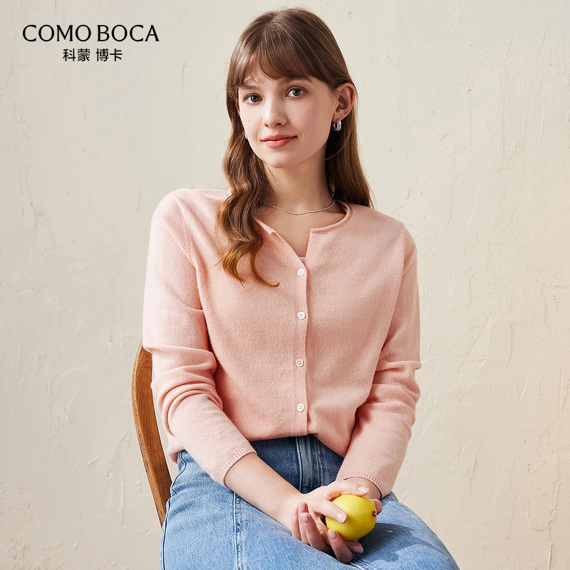 COMOBOCA/科蒙·博卡【秋水伊人】秋冬百搭毛衣圆领羊毛衫KSS1308