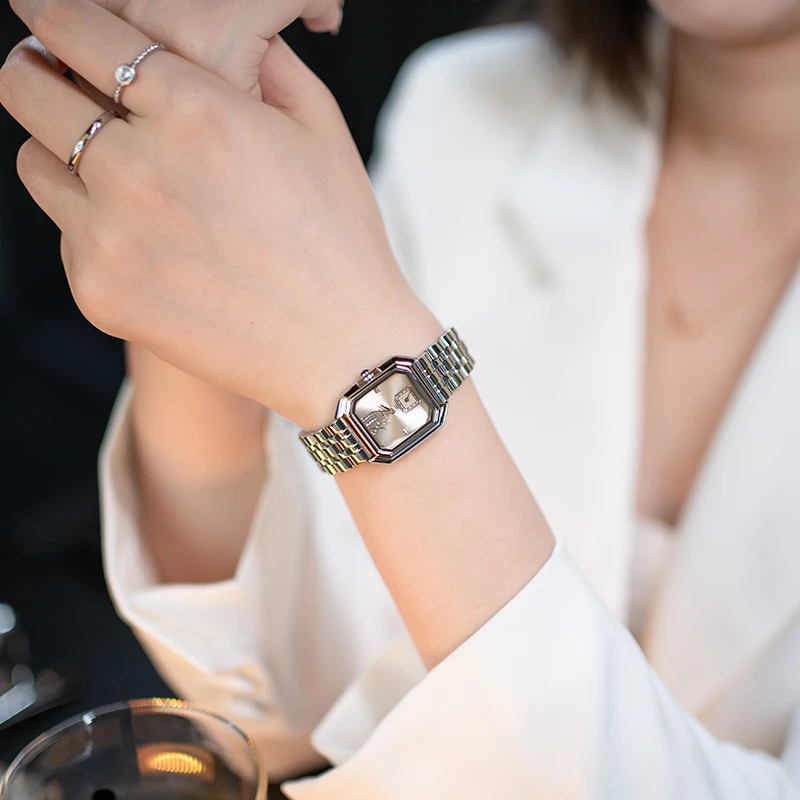 小众方形复古小方糖轻奢百搭时尚潮流气质防水方糖石英表女款腕表