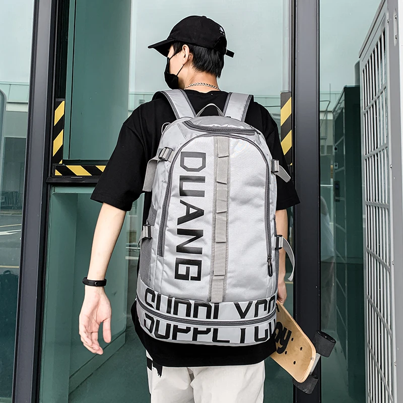 大容量双肩包出差旅行包篮球包运动户外骑行背包初高中大学生书包