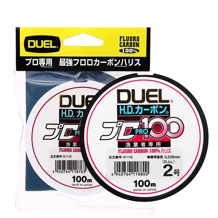 日本DUEL杜尔渔业者碳线纯碳氟子线路亚前导线淡水海钓鱼线耐磨