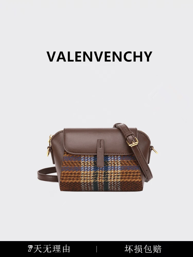 VALENVENCHY/华伦曼祺 2023新款轻奢质感斜挎包格纹潮流单肩包1-5