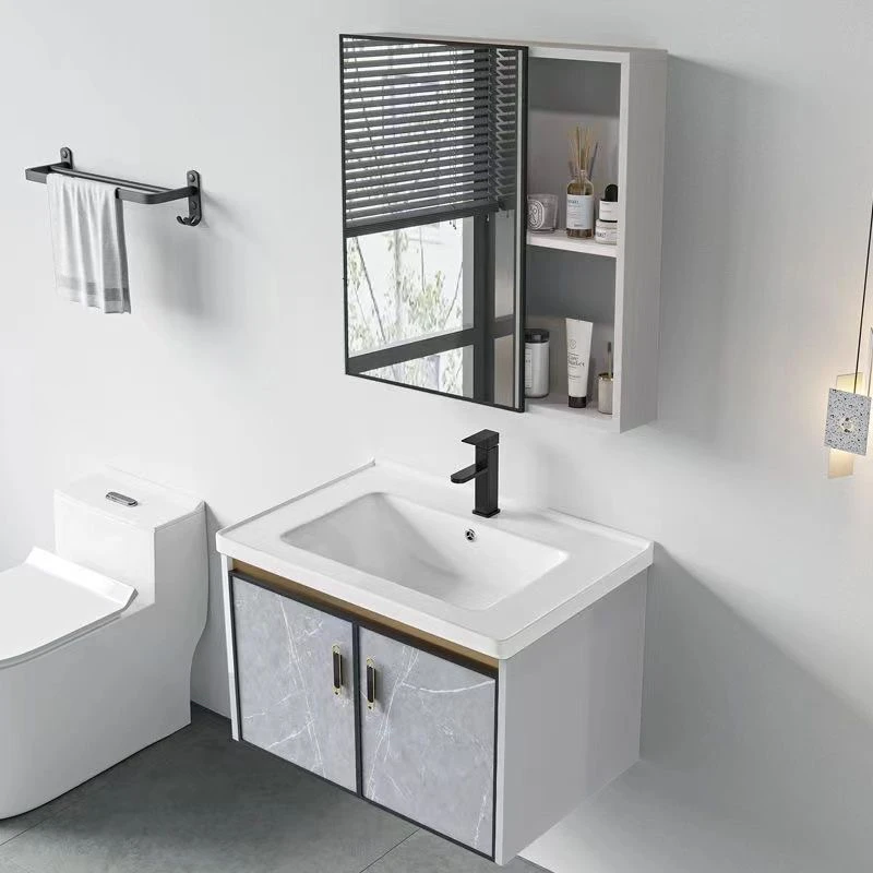 北欧网红耐用现代洗脸盆柜组合洗手盆卫生间陶瓷一体洗漱台浴室柜