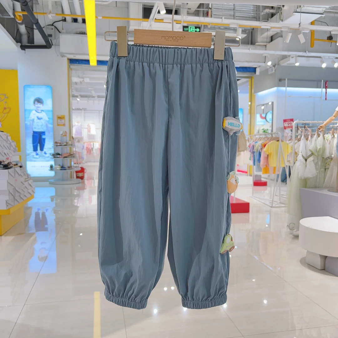 MOMOCO男童夏季韩版卡通汽车飞机立体百搭束脚裤75230354009