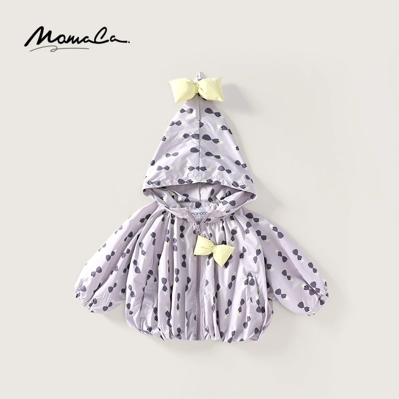 MOMOCO秋季女童新款洋气百搭时尚蝴蝶结小外套75730107001