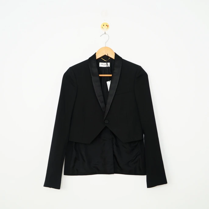Saint Laurent slp青果领吸烟西装/34码/98新/86 48-65/女2580