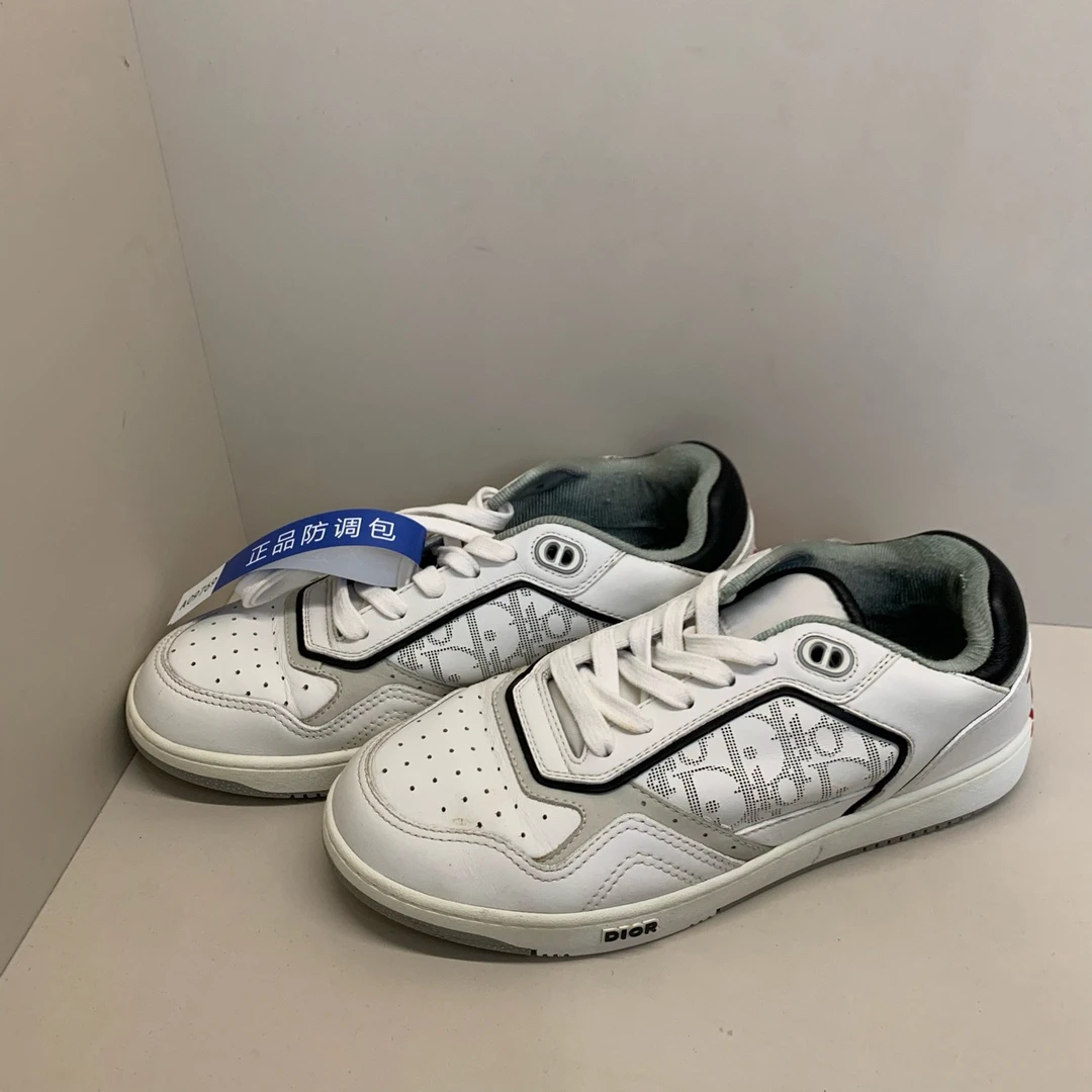 Dior B27字母logo满印牛皮革低帮板鞋/40码/99新/09769