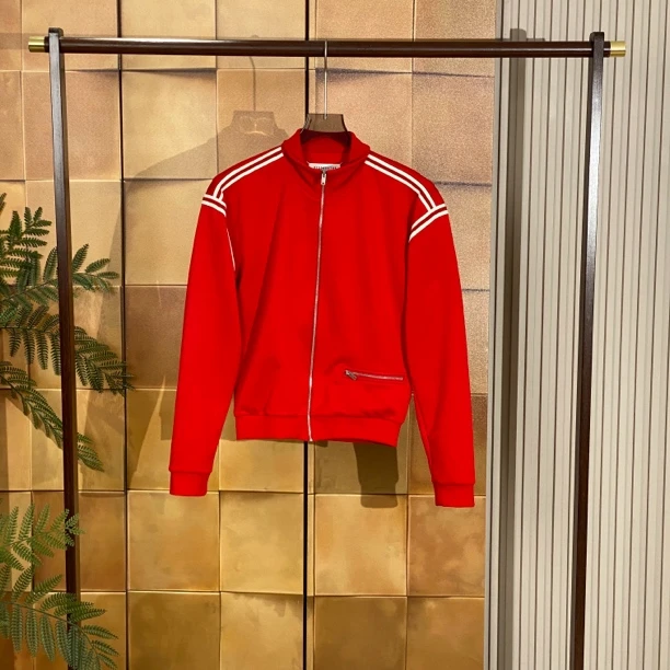 maison margiela 主线红色银链校服外套/44码/99新/26543