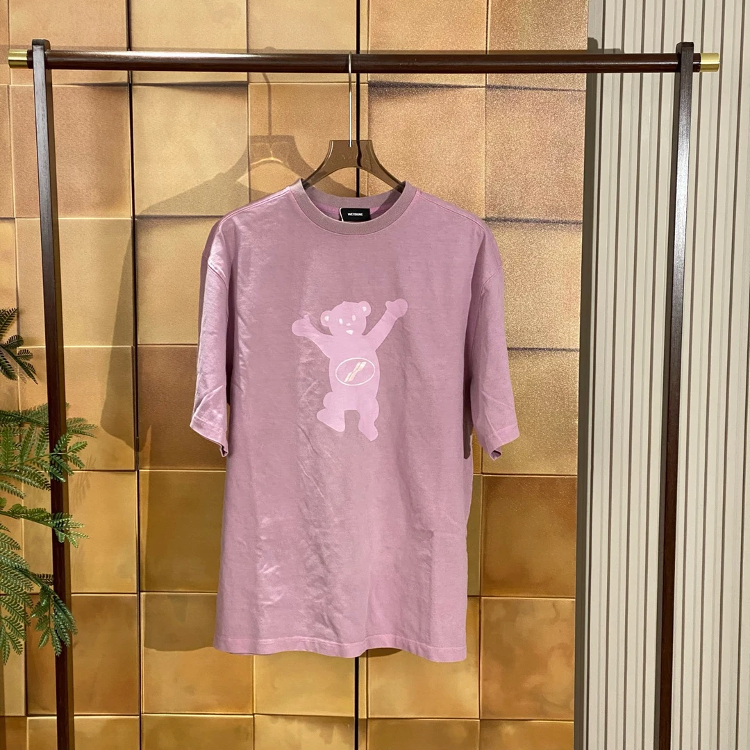 we11done紫色温感变色小熊短袖/M码/99新/28393