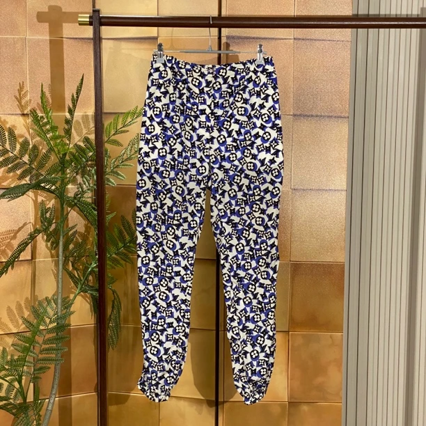 Louis Vuitton lv蓝白老花满印慢跑裤/34码/99新/23598