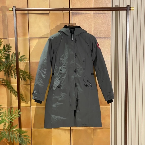 Canada Goose加拿大鹅灰色派克羽绒服/s码/99新/25685