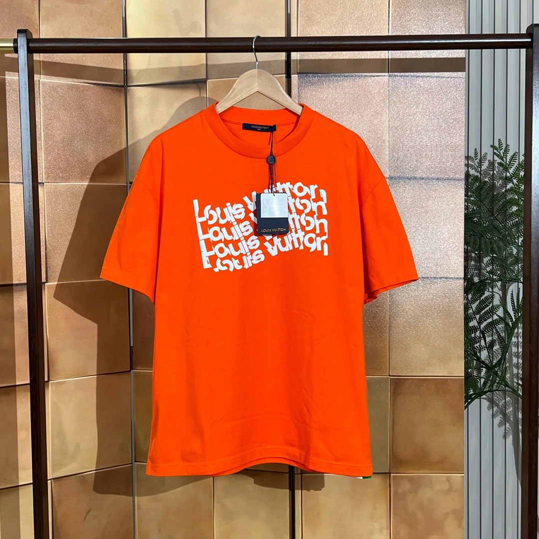 Louis Vuitton 24ss最新款弹幕字母logo短袖/L码/全新原吊/41459