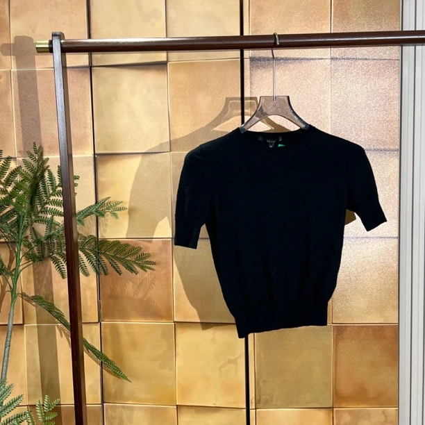 Gucci 黑色针织短袖/XS码/99新/23625