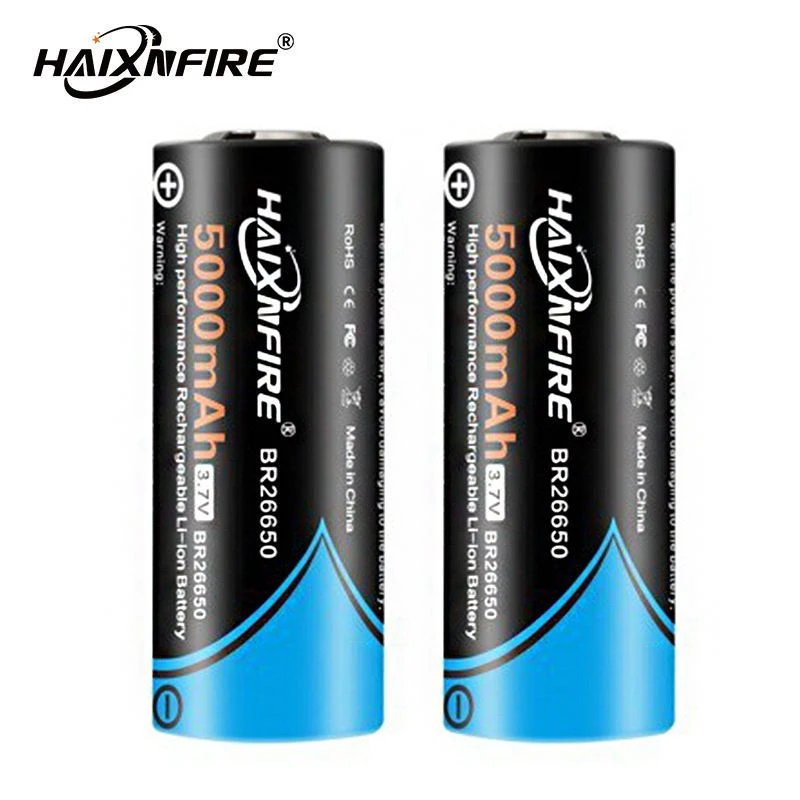 HaixnFire26650充电锂电池3.7V/4.2V容量充电26650强光手电筒头灯